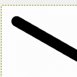 【GIMP】直線を描く方法